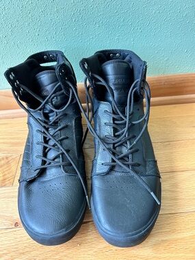 Supra Men’s Black High-Top Leather Sneakers size 13